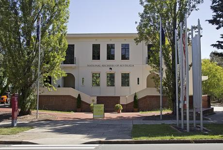The National Archives of Australia national office on Queen Victoria Terrace in Canberra.