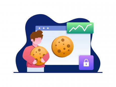 Illustration for website cookie policy statement
